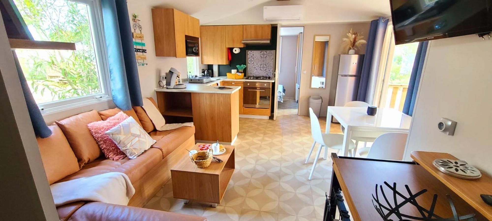 Mobil-Home Le Cocon Fun Pass Non Inclus Canet-en-Roussillon Exterior photo