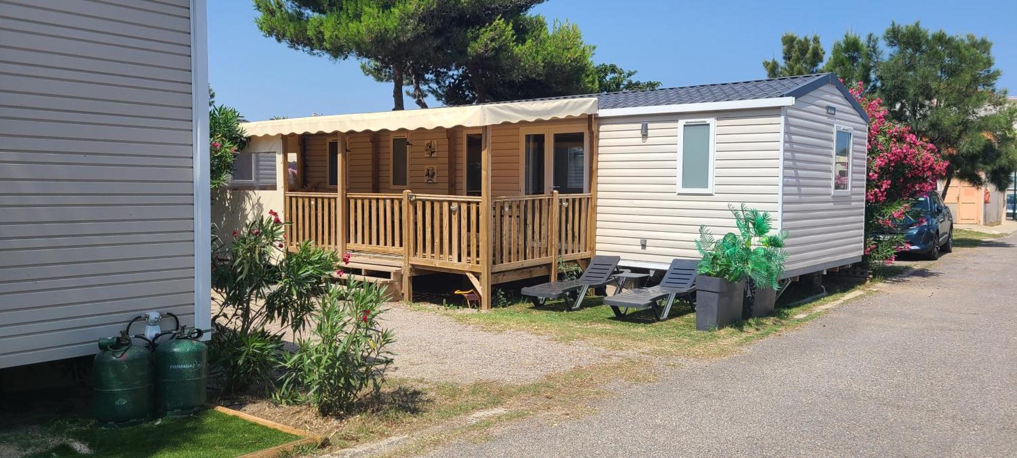 Mobil-Home Le Cocon Fun Pass Non Inclus Canet-en-Roussillon Exterior photo